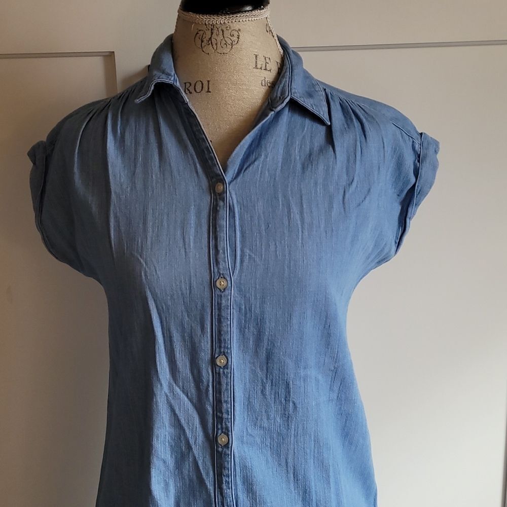 Old Navy Denim Shirt Dress - Picture 2 of 11